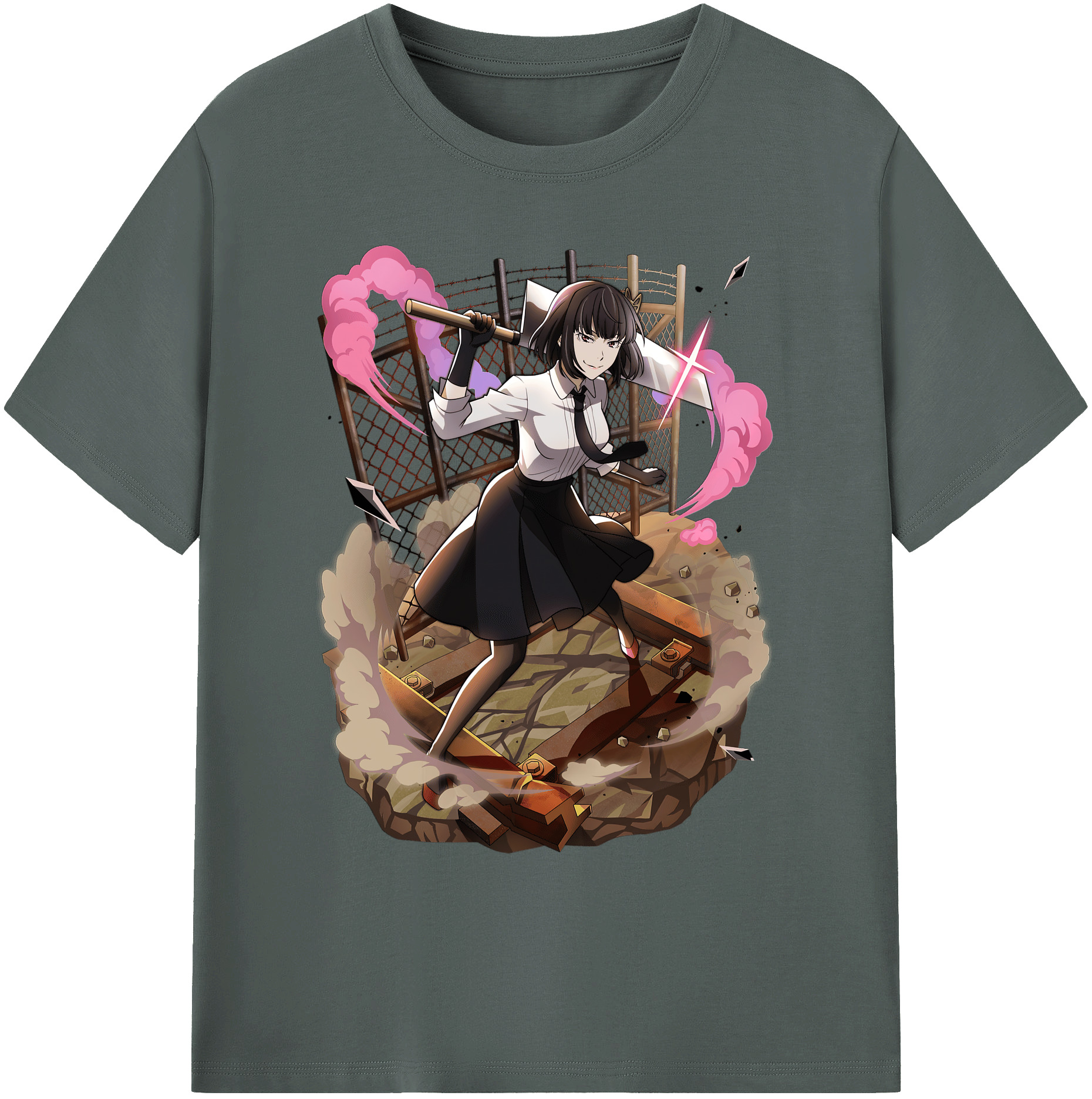 （画像用） 文豪ストレイドッグス Bungo Stray Dogs 綿100％ メンズ半袖Tシャツ｜肌触りやわらか＆通気性